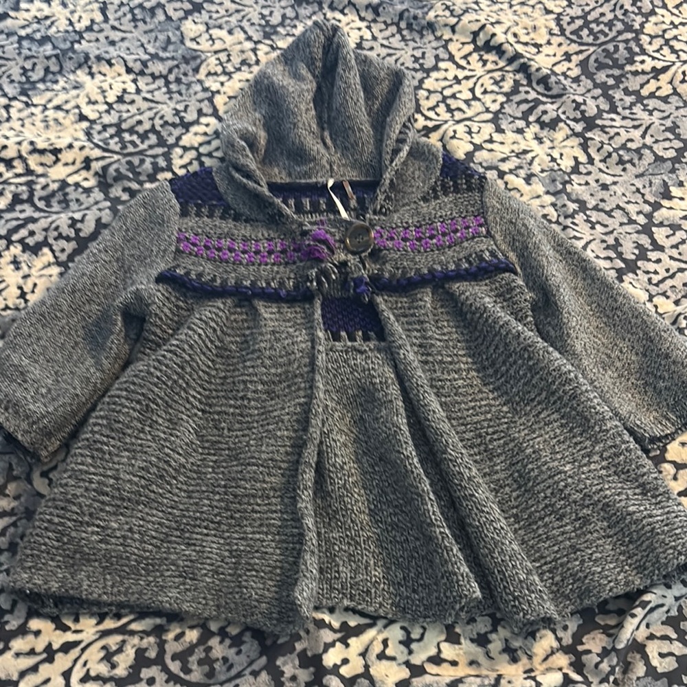 Cozy Gray Hooded Free People Sweater